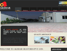 Tablet Screenshot of akshargravures.com
